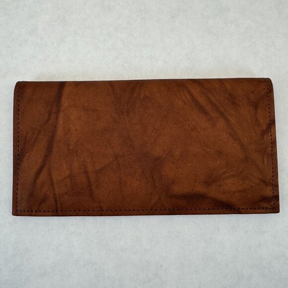 Chicago Blackhawks Rico Genuine Leather Checkbook Cover Wallet NHL Embossed NEW - Picture 3 of 11